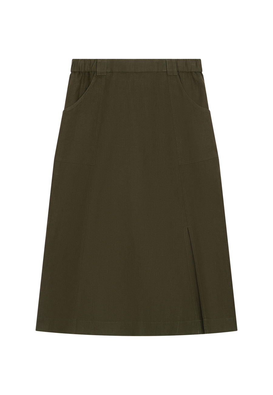 Long linen skirt with pockets - Valentine