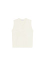 Sleeveless V-neck cotton sweater - Manon