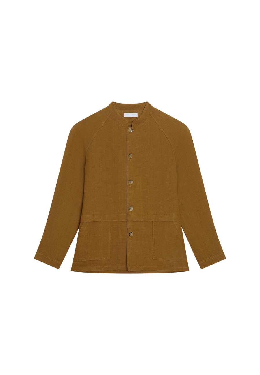 Linen buttoned jacket with pockets - Dallas