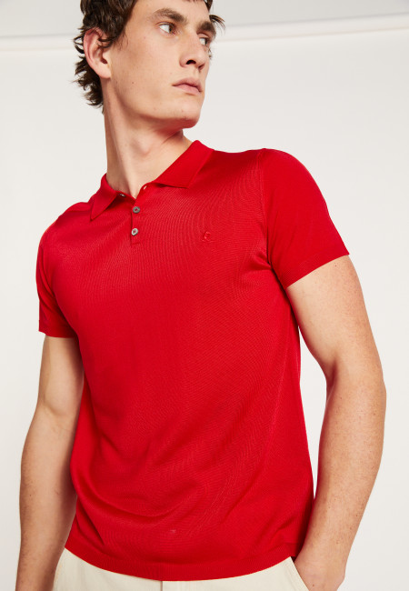 Short sleeve polo shirt in Fil Lumière - Babar