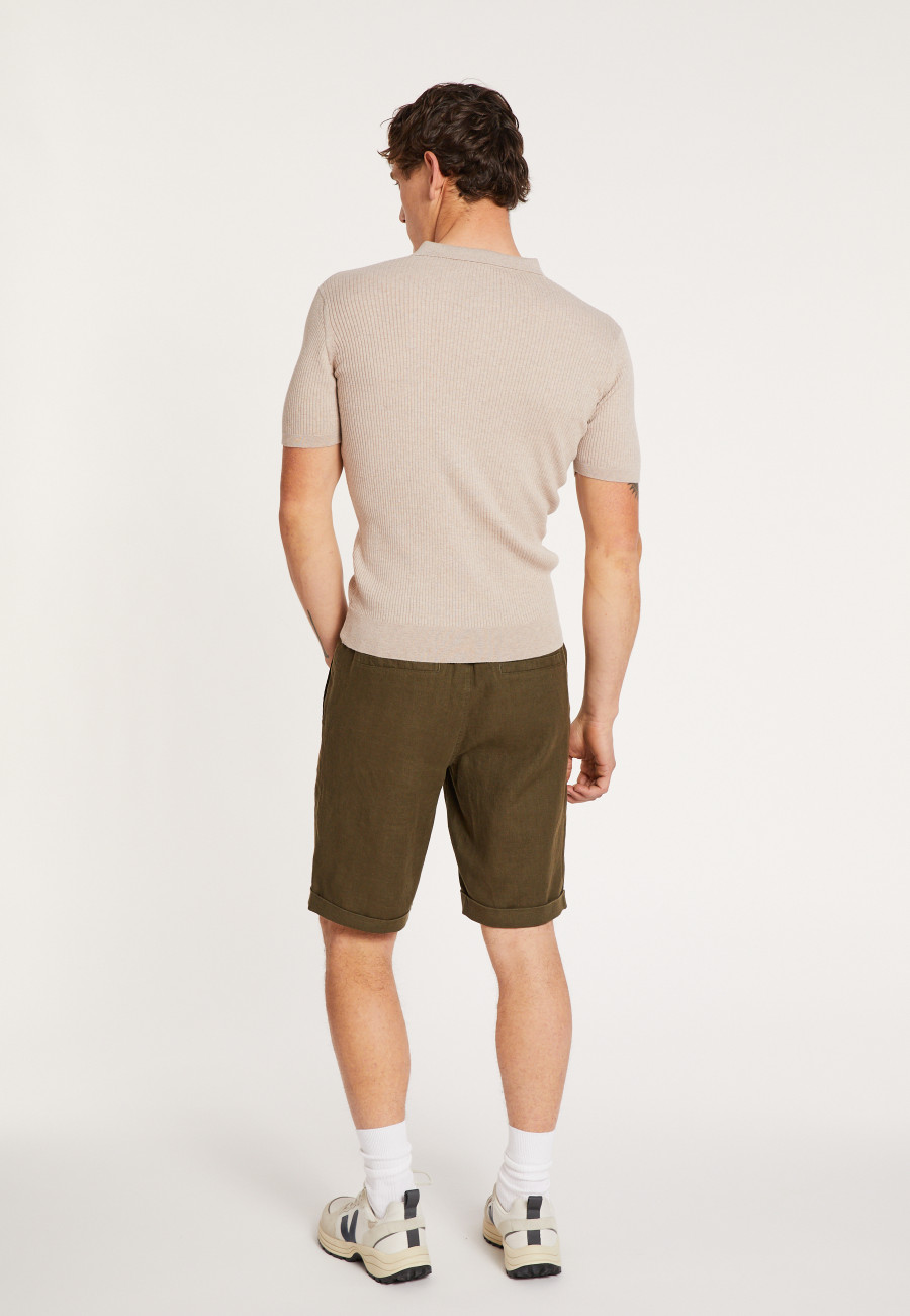 Cotton and wool polo shirt - Loup
