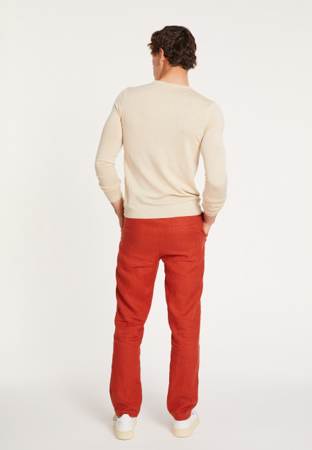Men's round-necked pullover merino wool - Eddie