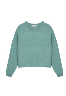 Loose two-tone mohair sweater - Gaby