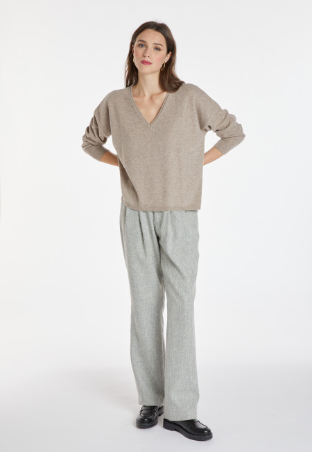 Short cashmere sweater - Alex