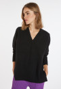 Loose-fitting V-neck cashmere and wool sweater - Chloé