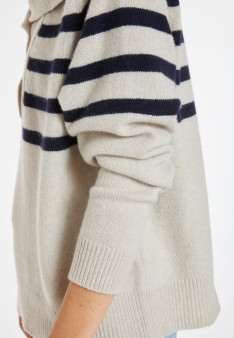 Cashmere and wool button-down sweater - Carmella