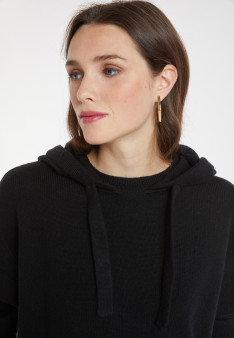 Wool and cashmere hoodie - Cassia
