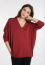 Merino wool bat-sleeve sweater - Boxe