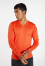 V-neck sweater with logo in merino wool - Elmo