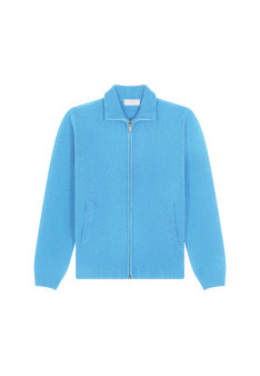 Zipped jacket in 4-ply cashmere - Balthazar