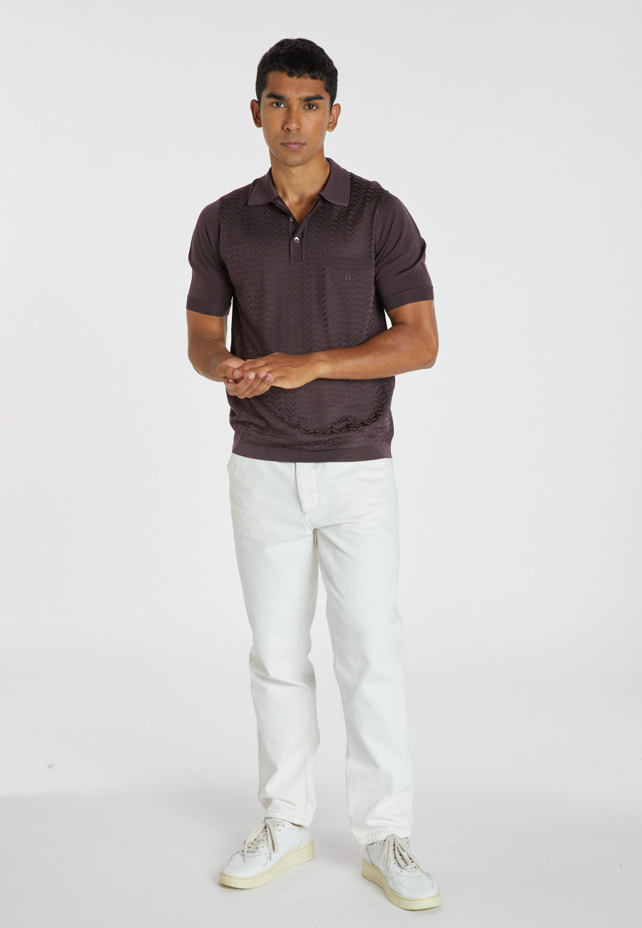 Fil Lumière patterned polo shirt - Alec