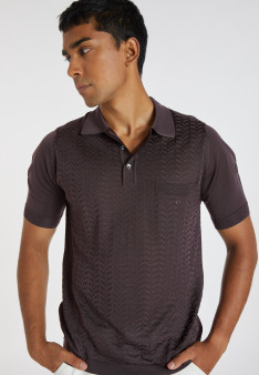 Fil Lumière patterned polo shirt - Alec