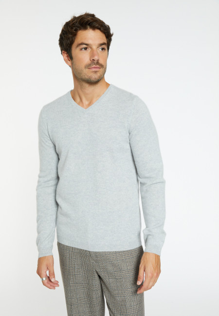 V collar cashmere sweater - Evann