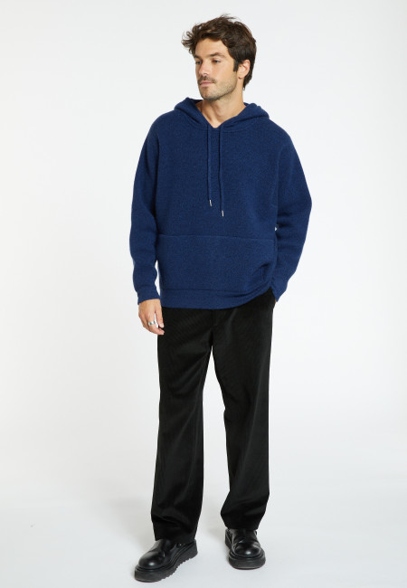 Unisex wool and cashmere hoodie - Fabio