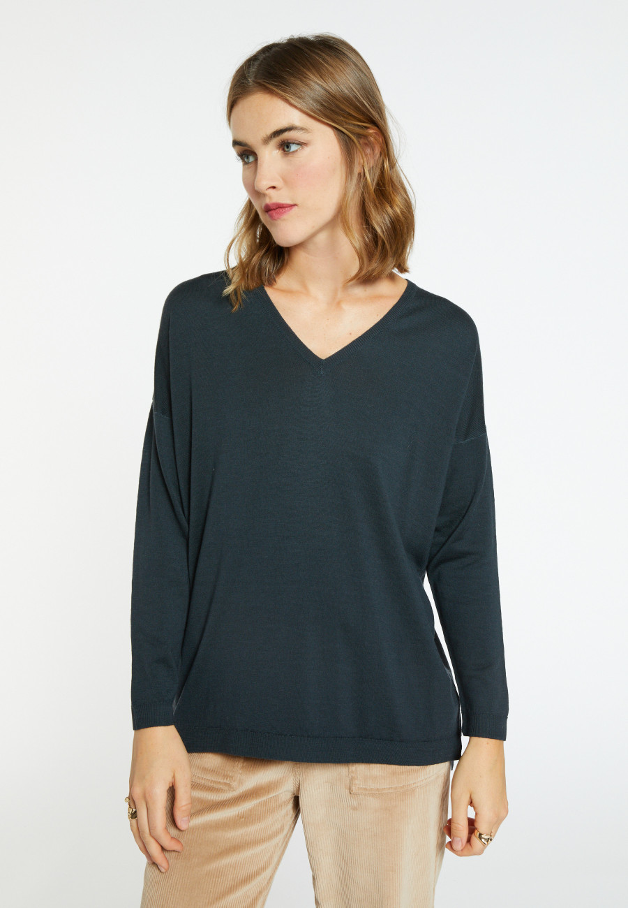 V-neck wool sweater - Bernice
