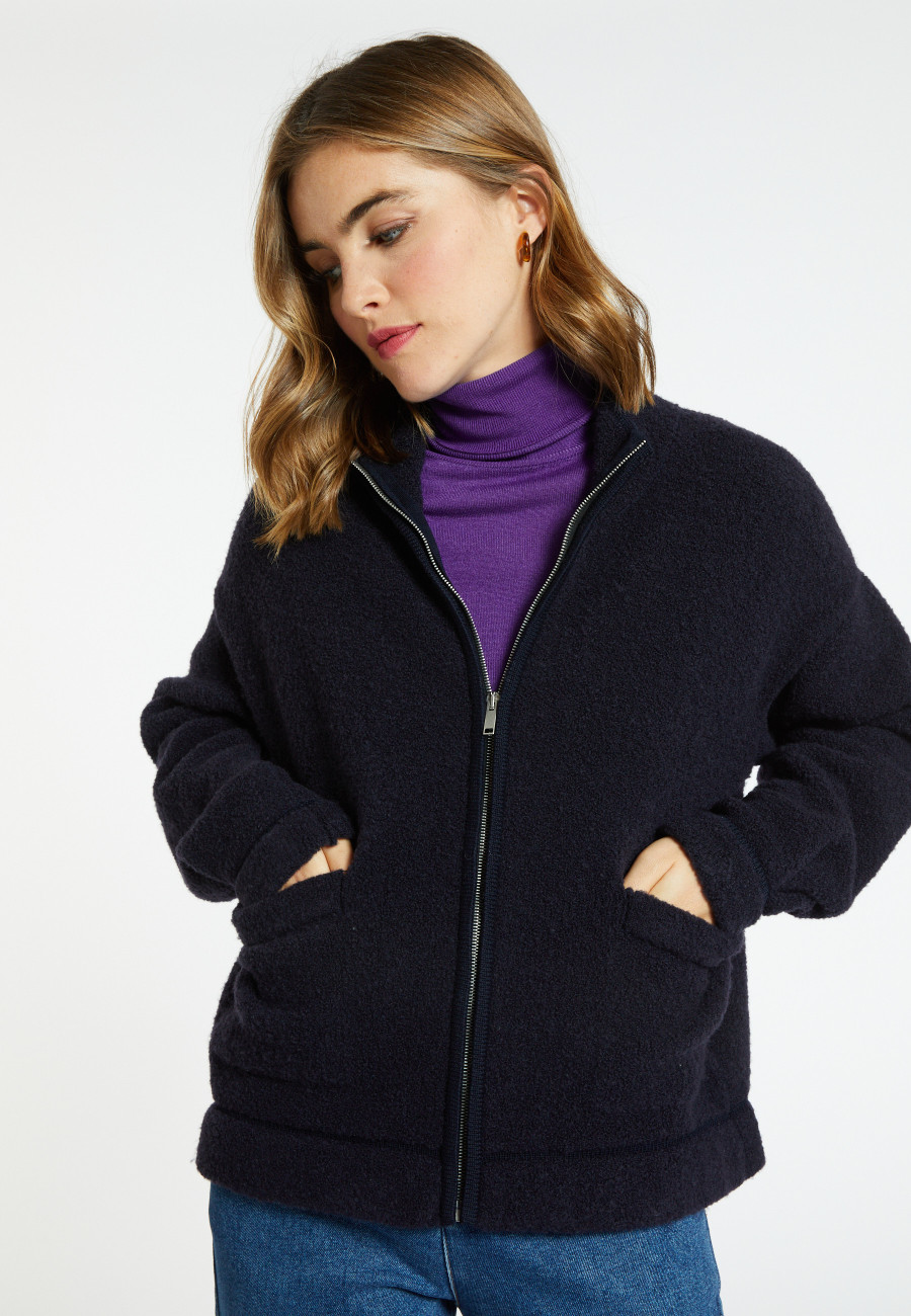 Wool zip-up jacket - Caledonia