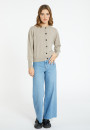 Cashmere round neck buttoned cardigan - Ari