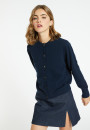 Cashmere round neck buttoned cardigan - Ari