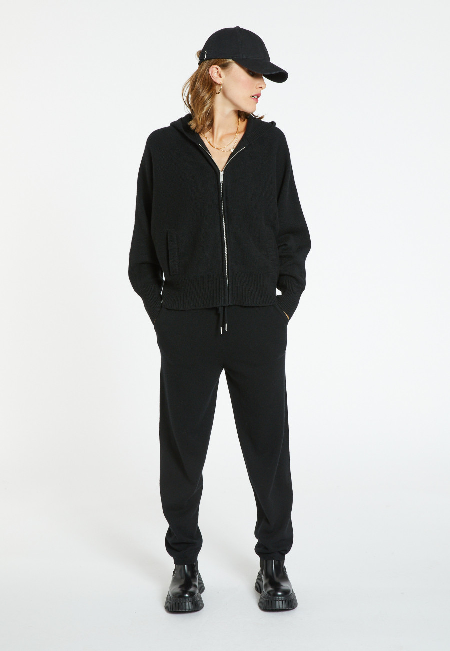 Zipped cashmere cardigan - Gabien