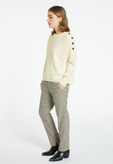 Wool and cashmere button-down sweater - Charlie