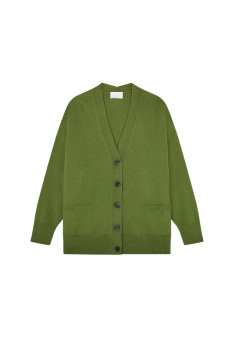 Button-down cashmere cardigan with pockets - Ariel