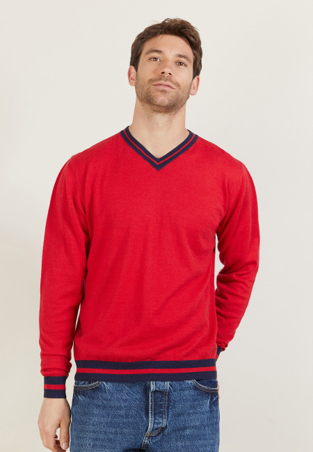 Fancy cashmere and linen sweater - Diago