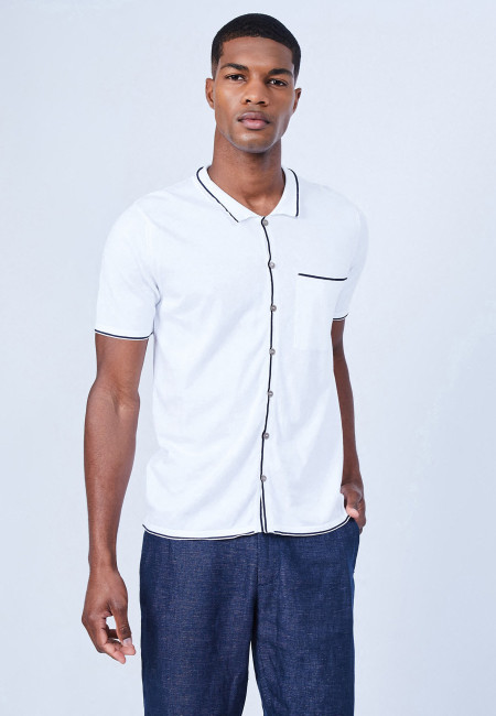 Short-sleeved cotton shirt - LILIAN