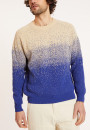 Two-tone brushed cotton sweater - Doryan