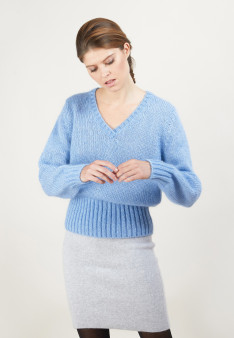 V-neck mohair sweater - Gracy