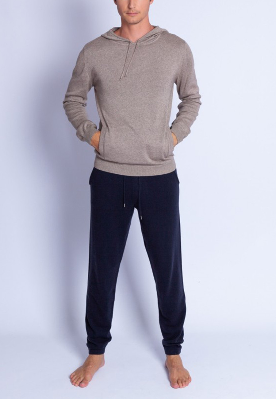 Cotton and cashmere hoodie - Hiroji