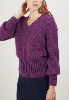 V-neck mohair sweater - Gracy