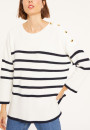 Striped organic cotton sweater - Mevo