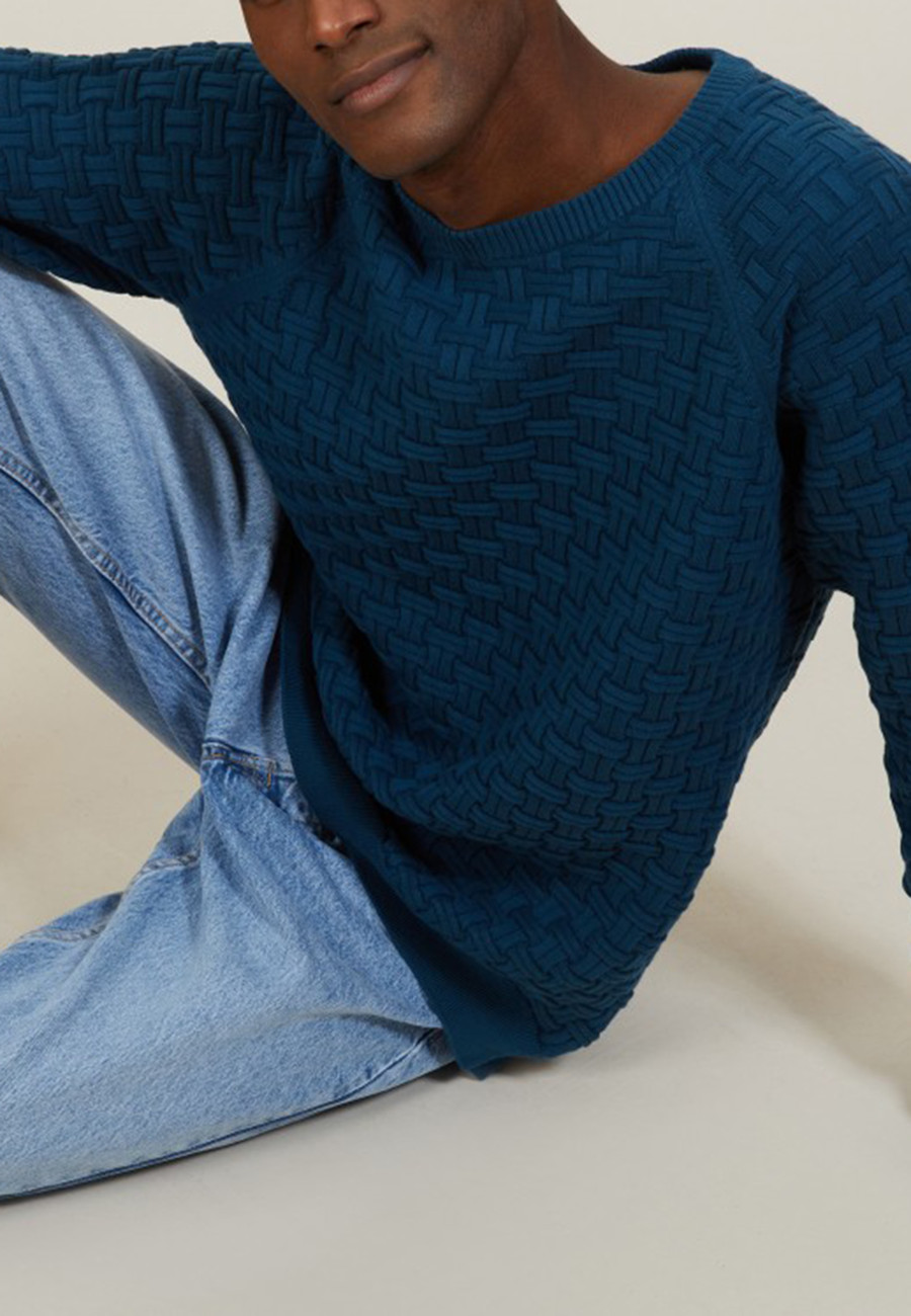 Organic cotton raglan sleeve sweater - Pepino