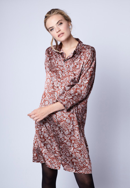 Silk shirt-dress by Maison Montagut & Maison Martin Morel - Gaspar