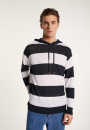 Two-tone hoodie in slub linen - Philip