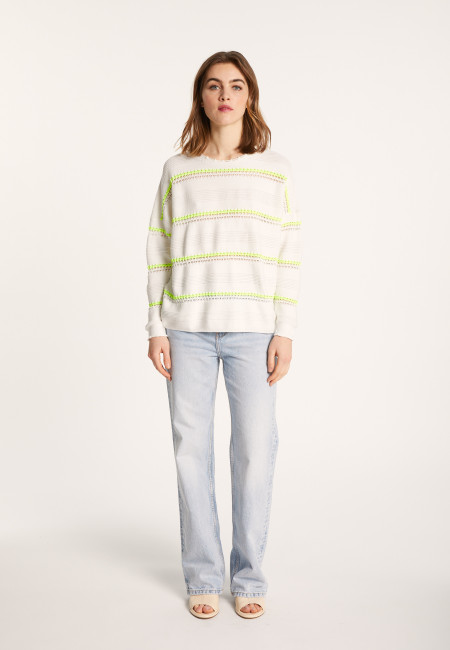 Cotton striped sweater - Luna