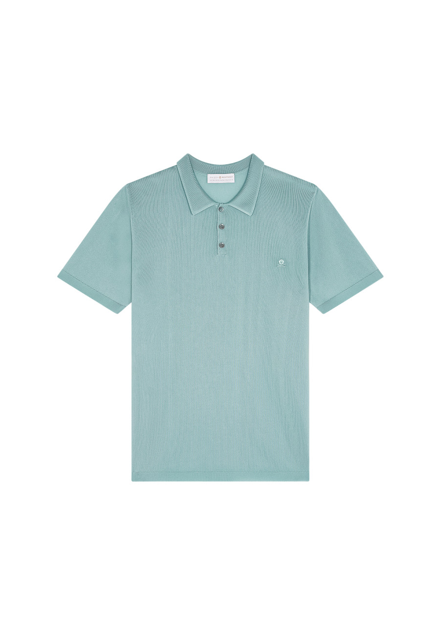 Short-sleeved polo shirt in Fil lumiere - Babar