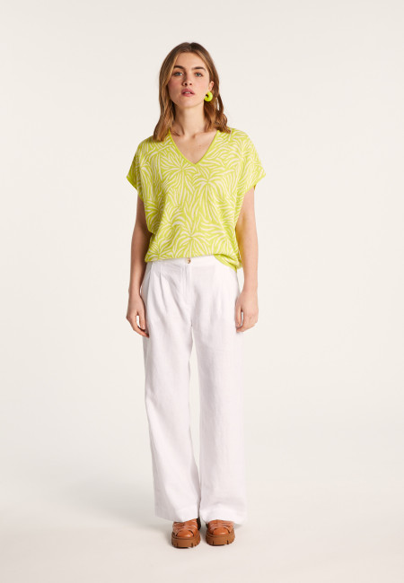 Light slub linen t-shirt - Leona