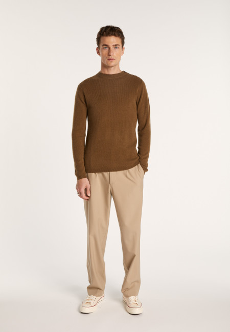 Button shoulder 4 ply cashmere jumper - Fernand