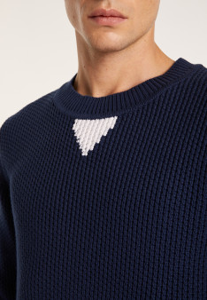 Round-neck cotton jumper - LUDO