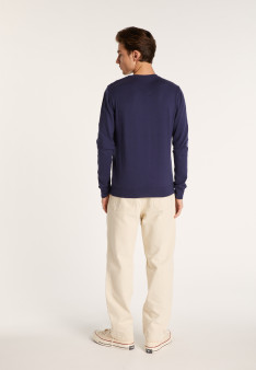 Cotton button shoulder sweater - Bonze