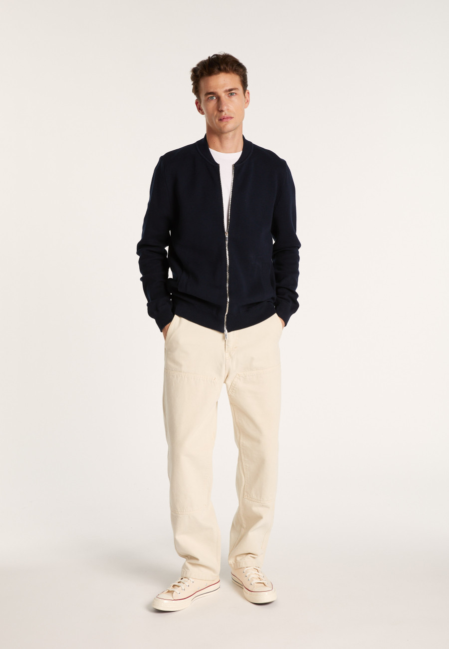 Jacket with pockets in organic cotton - Richelieu