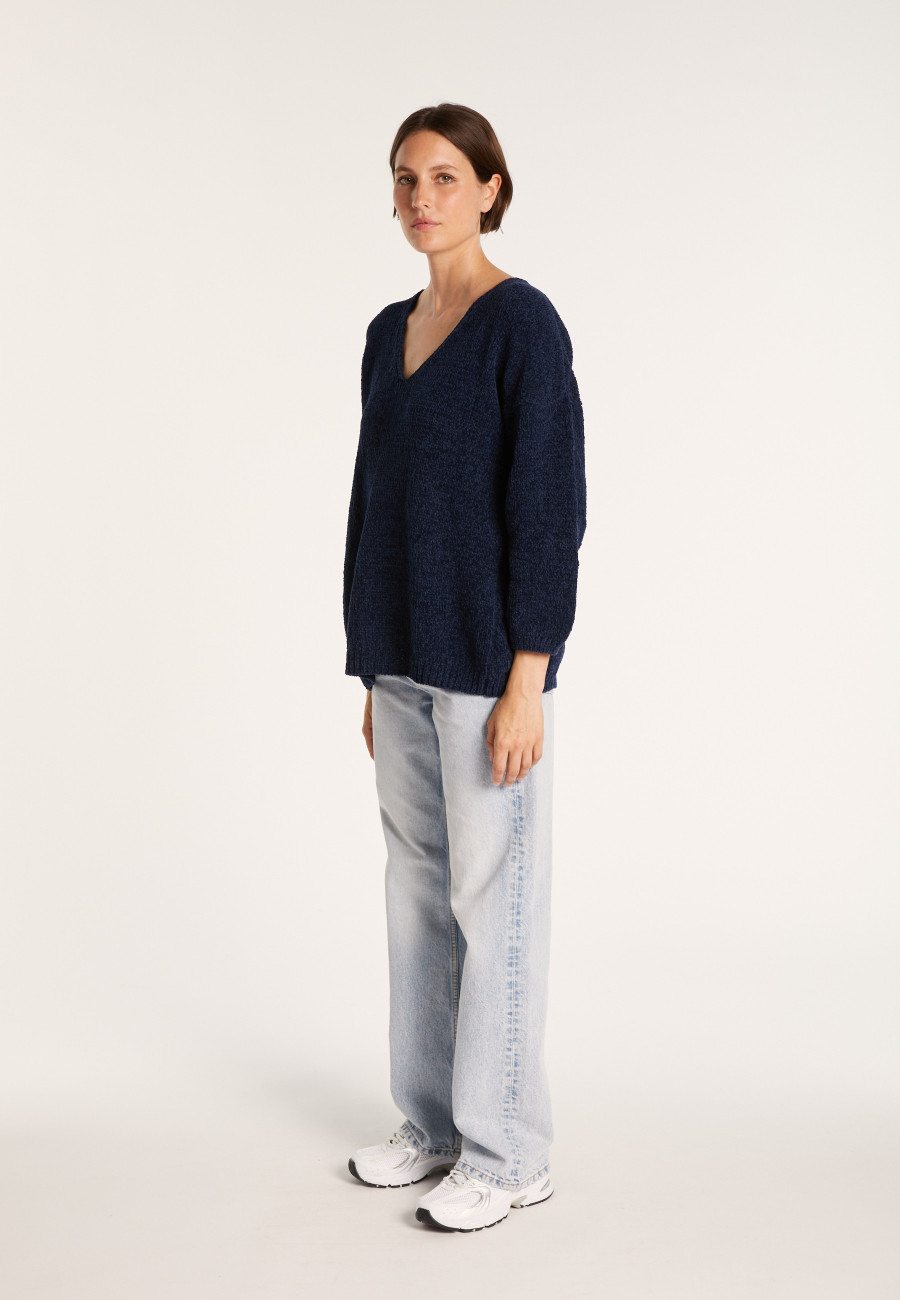 Pull en coton col V - Mariette