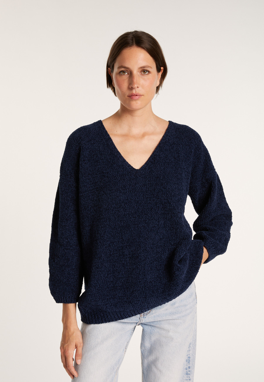 Pull en coton col V - Mariette