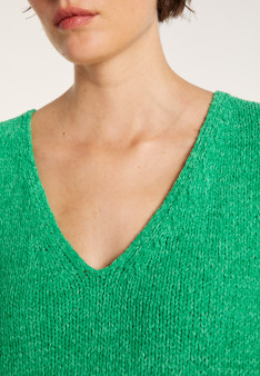 Pull en coton col V - Mariette