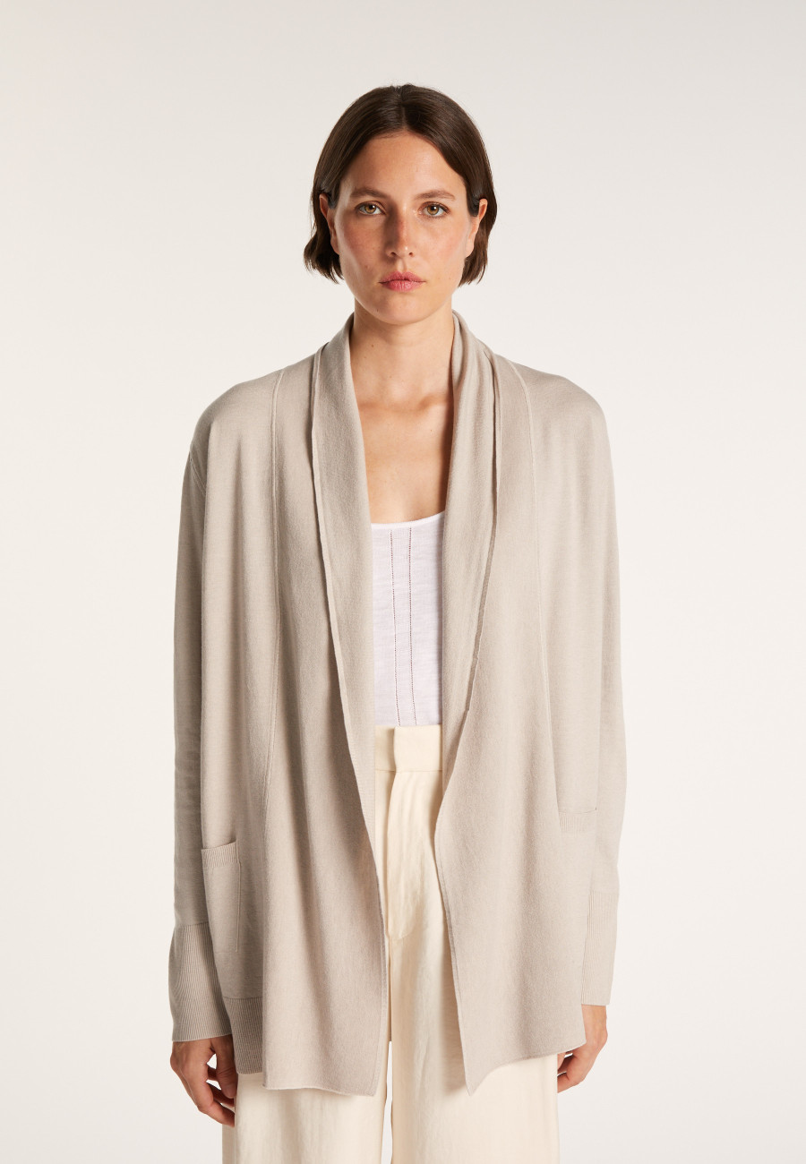 Wool and viscose cardigan - Agatha