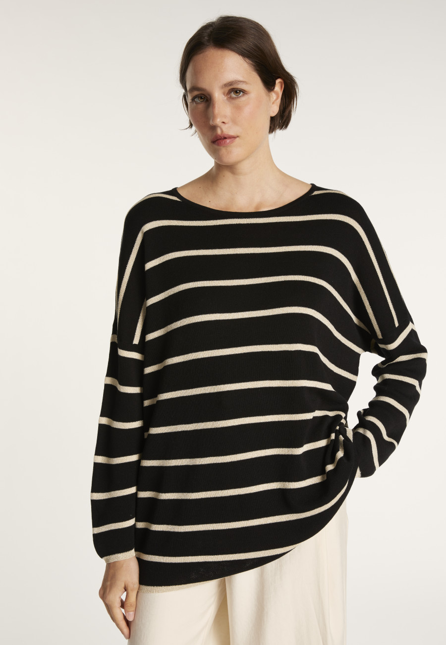 Striped round-neck jumper - MARIAH