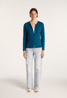 Wool and viscose cardigan - Athena