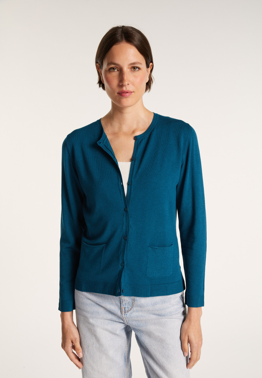 Wool and viscose cardigan - Athena