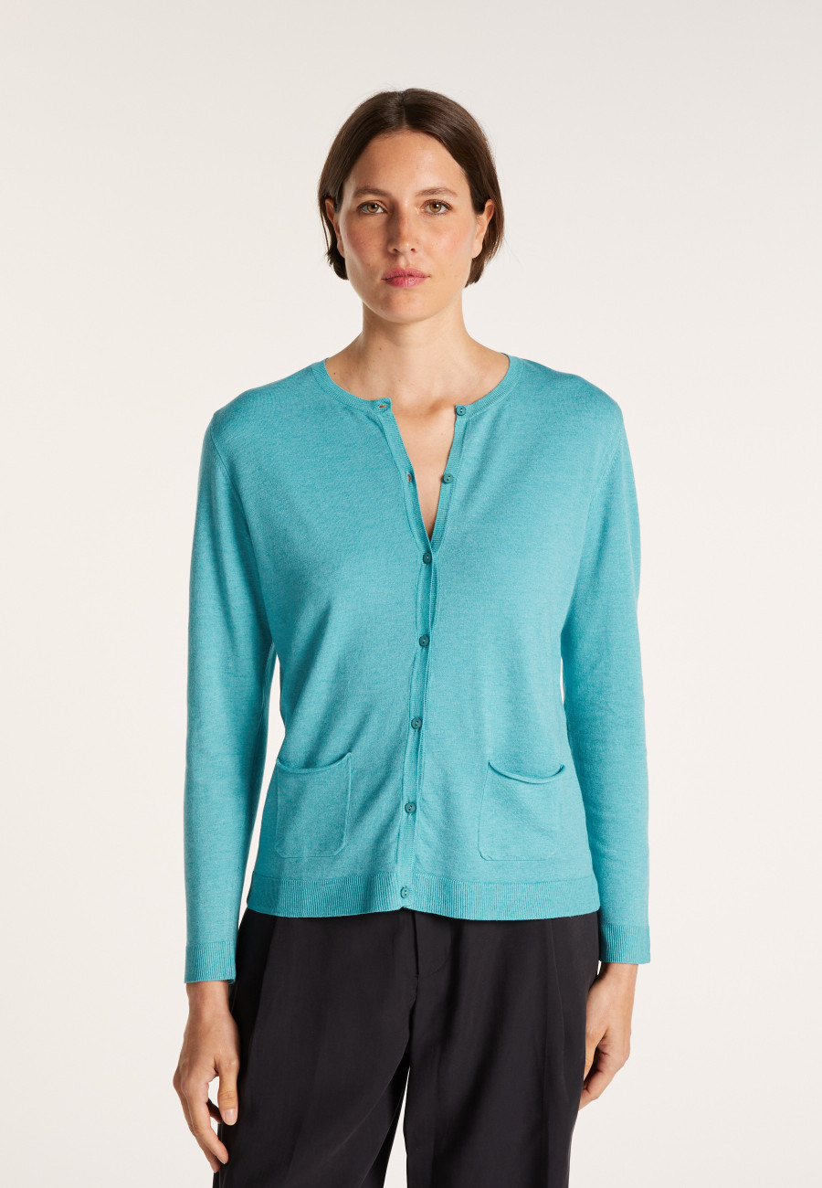 Wool and viscose cardigan - Athena